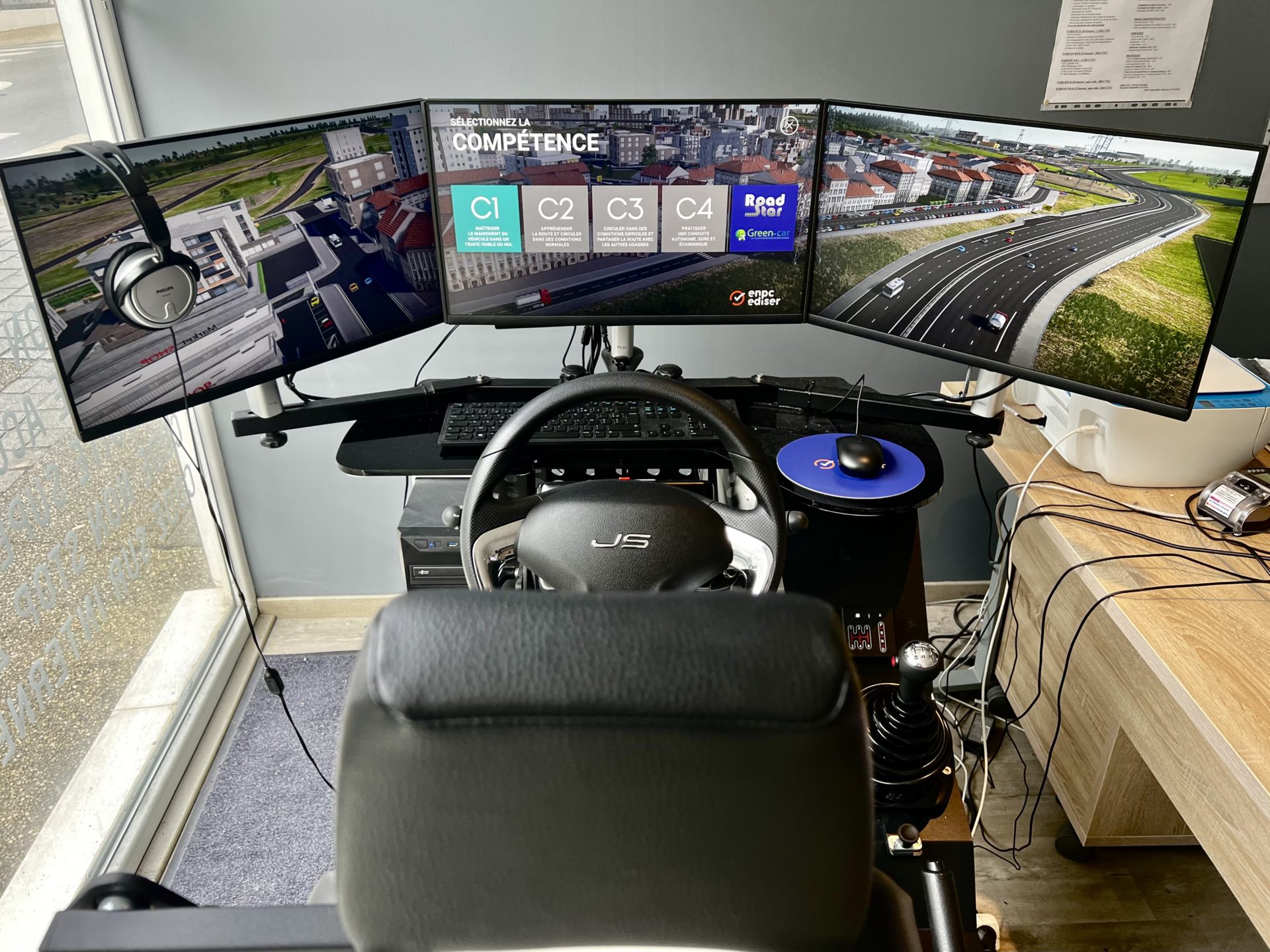 Simulateur conduite auto ecole des 4 Moulins Brest - Accueil - Quimper Brest